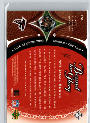 2003 Upper Deck Sweet Spot #120 Jamal Burke #/1500 i43