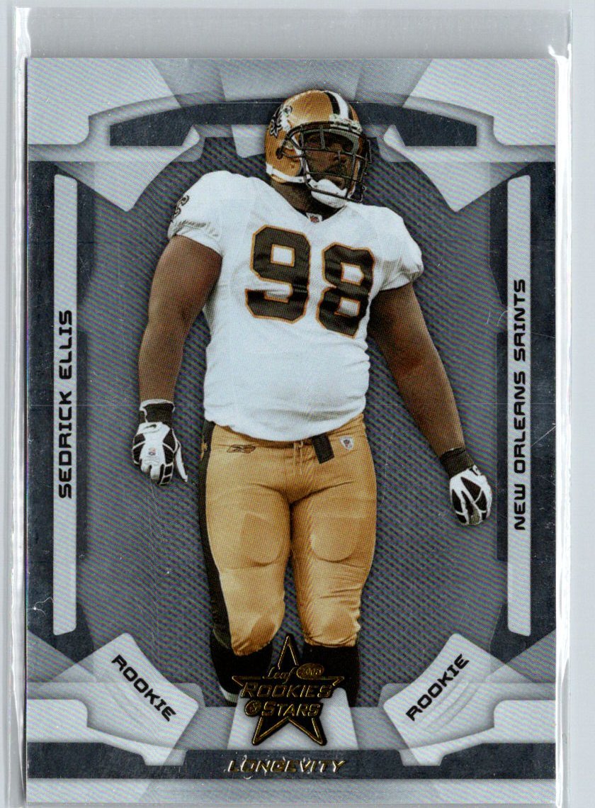 2008 Leaf Rookies & Stars Longevity #176 Sedrick Ellis #/999 i43