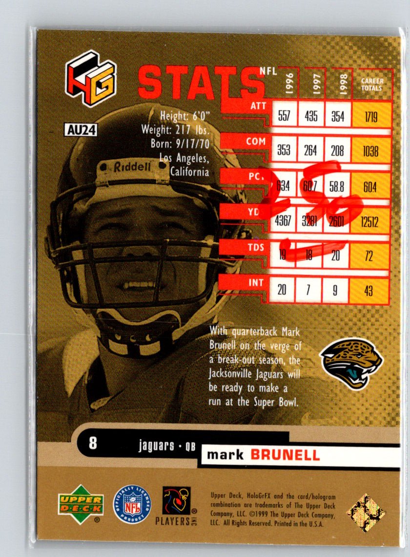 1999 Upper Deck HoloGrFX #AU24 Mark Brunell AuSome i45