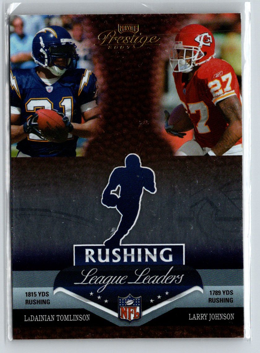 2007 Prestige #LL7 LaDainian Tomlinson / Larry Johnson Leaders #/100 i45