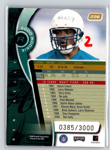 2000 Playoff Absolute #226 Ben Kelly #/3000 i46