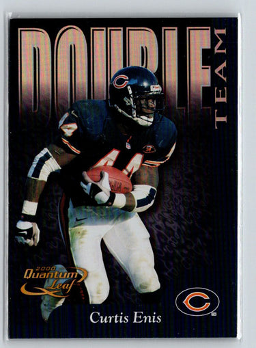 2000 Quantum Leaf #DT-24 Curtis Enis / Cade McNown SN1500 Double Team #/1500 i46