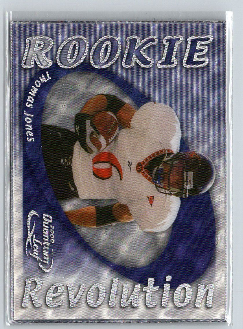 2000 Quantum Leaf #RR-19 Thomas Jones Rookie Revolution #/5000 i46