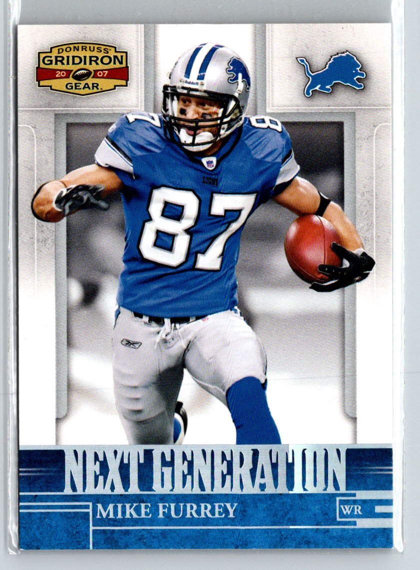 2007 Donruss Gridiron Gear #NG-24 Mike Furrey Next Generation Silver #/250 i47