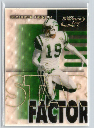 2000 Quantum Leaf #SF 19 Keyshawn Johnson Star Factor #/2500 i46