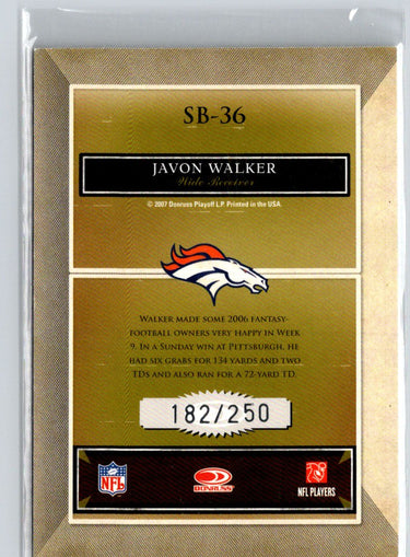 2007 Donruss Classics #SB-36 Javon Walker Sunday's Best Silver #/250 i56
