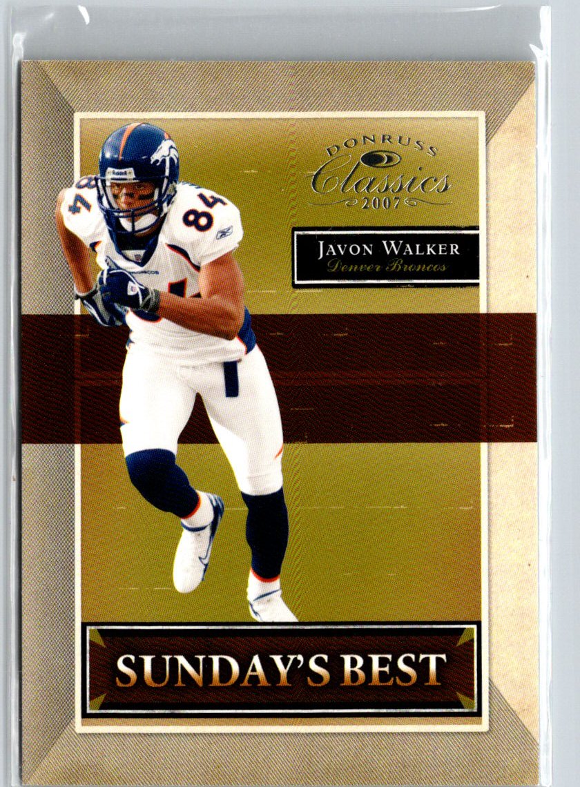 2007 Donruss Classics #SB-36 Javon Walker Sunday's Best Silver #/250 i56