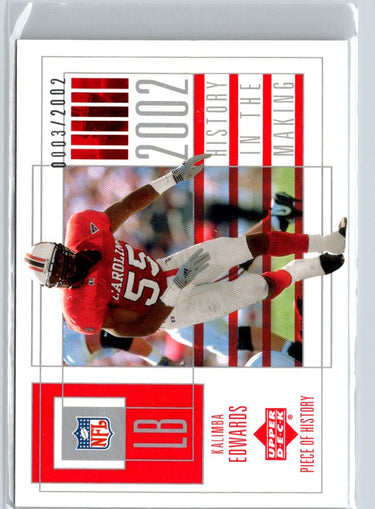 2002 UD Piece of History #138 Kalimba Edwards #/2002 i57