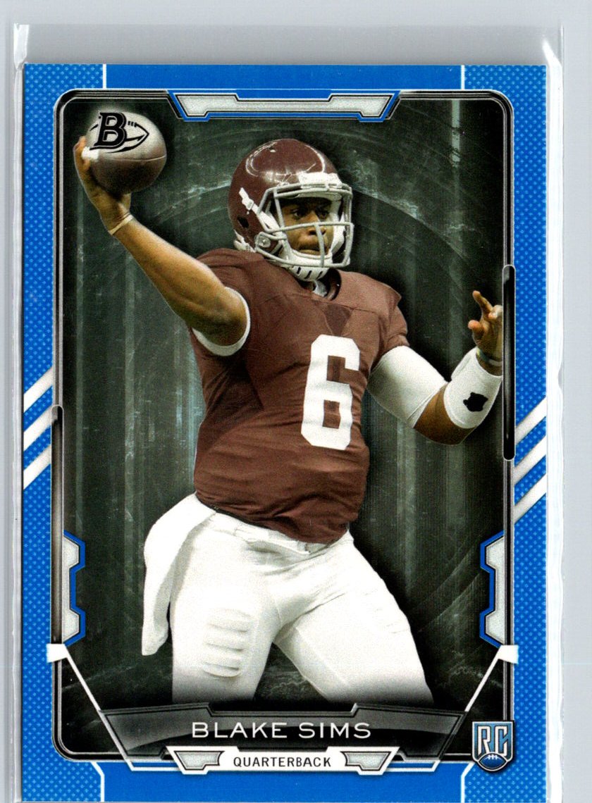 2015 Bowman #107 Blake Sims Rookies Blue #/499 i59
