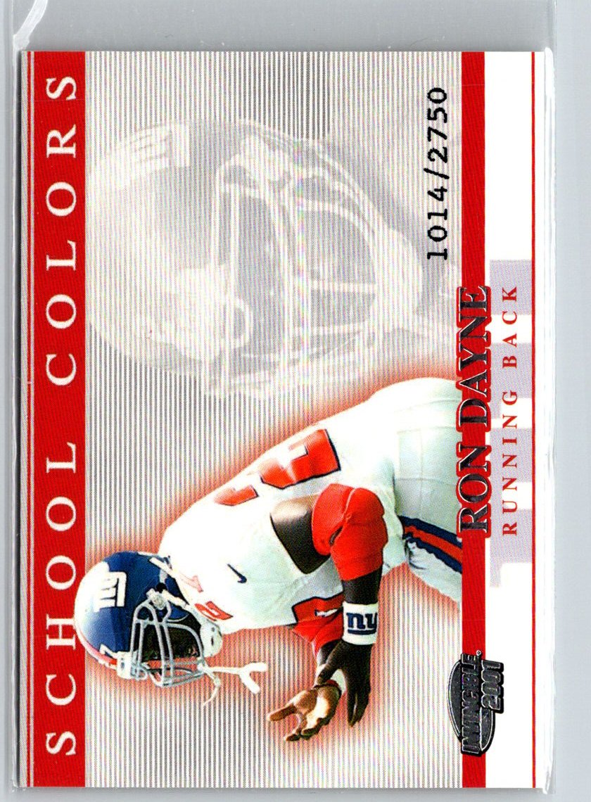 2001 Pacific Invincible #58 Ron Dayne School Colors #/2750 i61