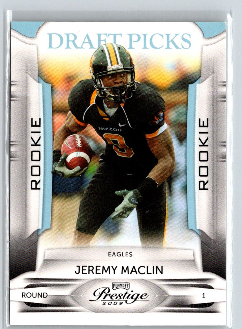2009 Playoff Prestige #155 Jeremy Maclin Draft Picks Light Blue #/999 i58