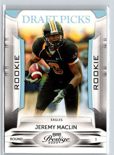 2009 Playoff Prestige #155 Jeremy Maclin Draft Picks Light Blue #/999 i58
