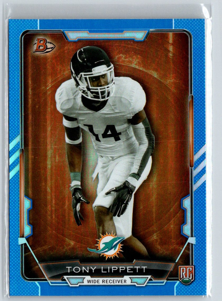 2015 Bowman #80 Tony Lippett Rookies Blue #/499 i59