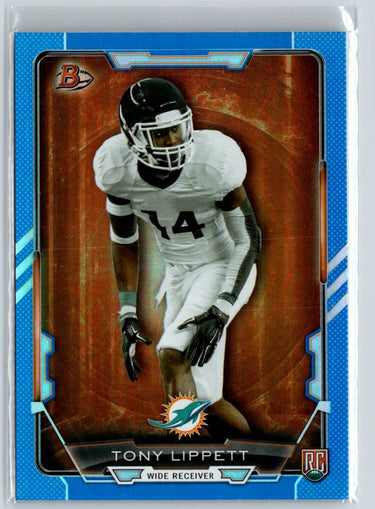 2015 Bowman #80 Tony Lippett Rookies Blue #/499 i59