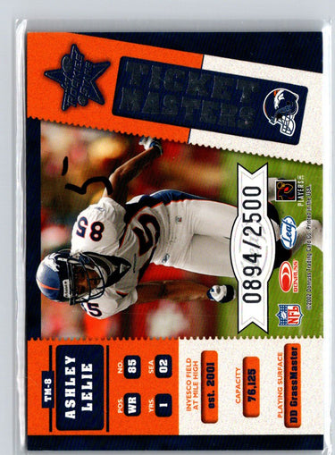 2002 Rookies & Stars #TM-8 Brian Griese Ashley Lelie Ticket Masters #/2500 i57
