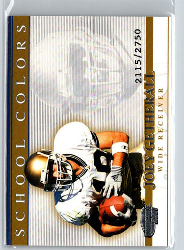 2001 Pacific Invincible #32 Joey Getherall School Colors #/2750 i61