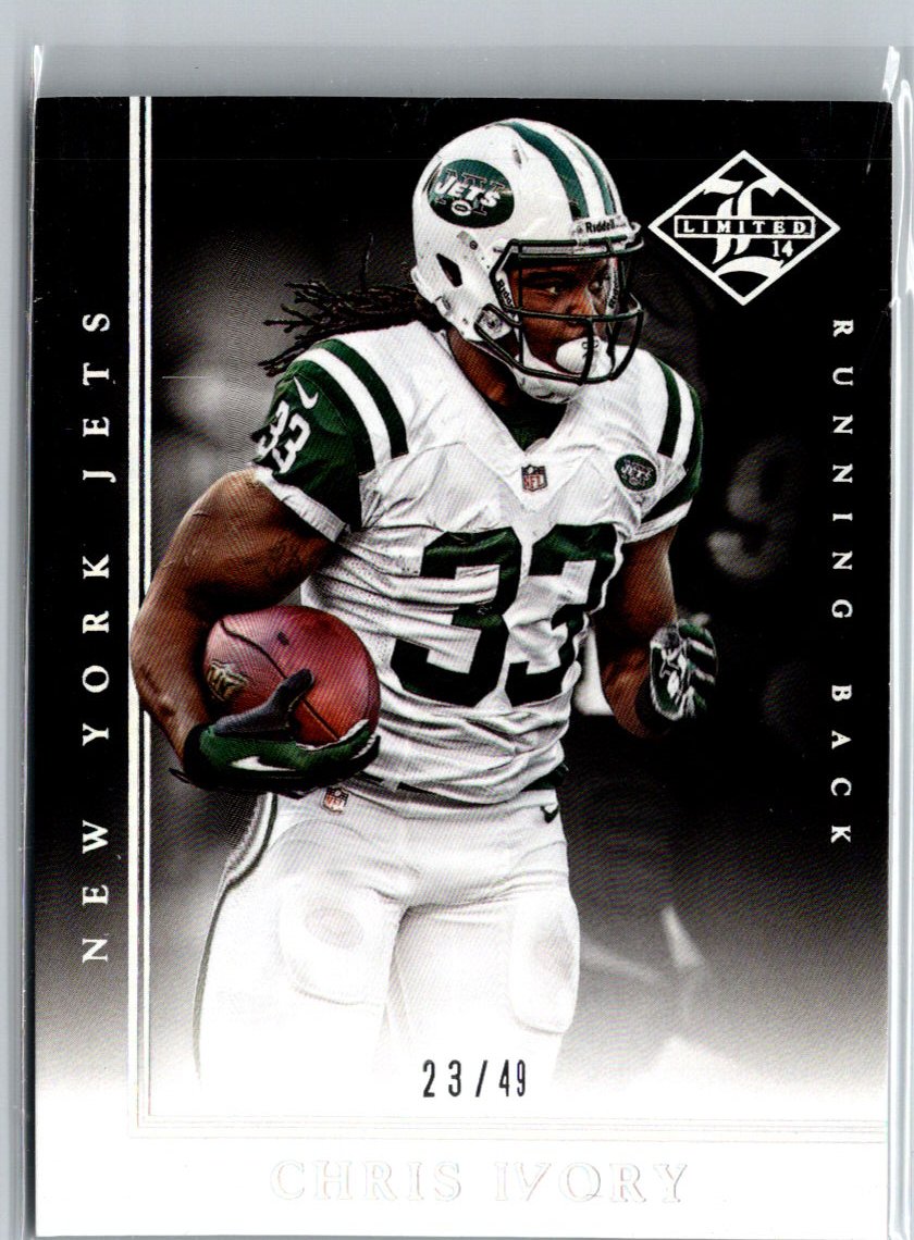 2014 Panini Limited #11 Chris Ivory Silver Spotlight #/49 i56