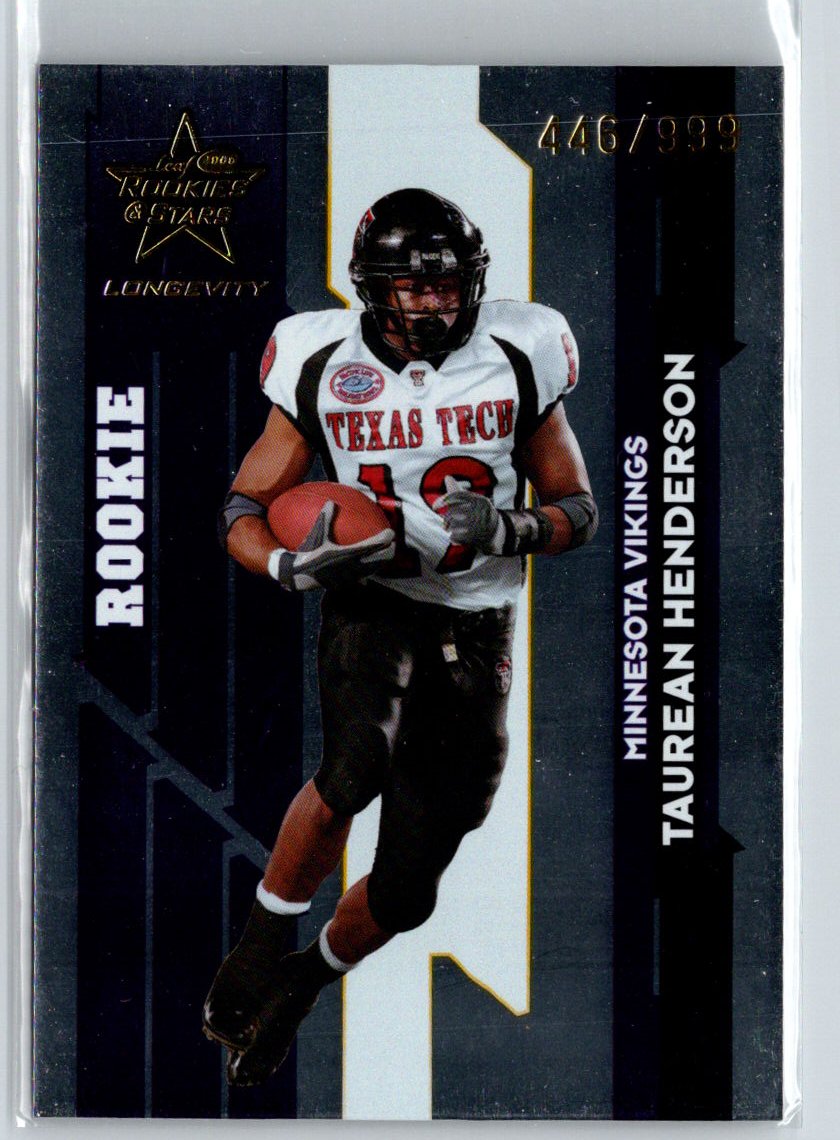 2006 Leaf Rookies & Stars Longevity #118 Taurean Henderson #/999 i66