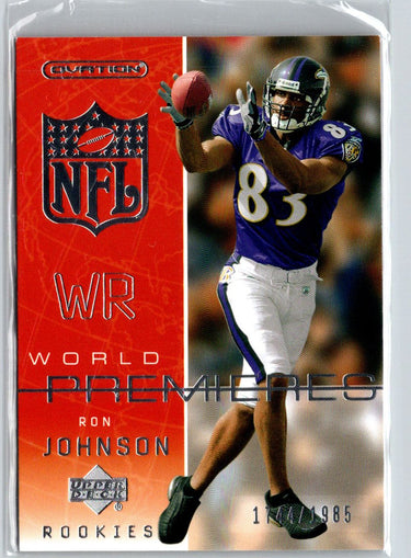 2002 Upper Deck Ovation #115 Ron Johnson #/1985 i58