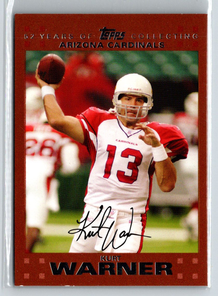 2007 Topps #2 Kurt Warner Copper #/2007 i67