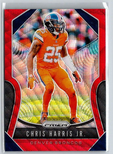 2019 Panini Prizm #113 Chris Harris Jr. Red Wave #/149 i61