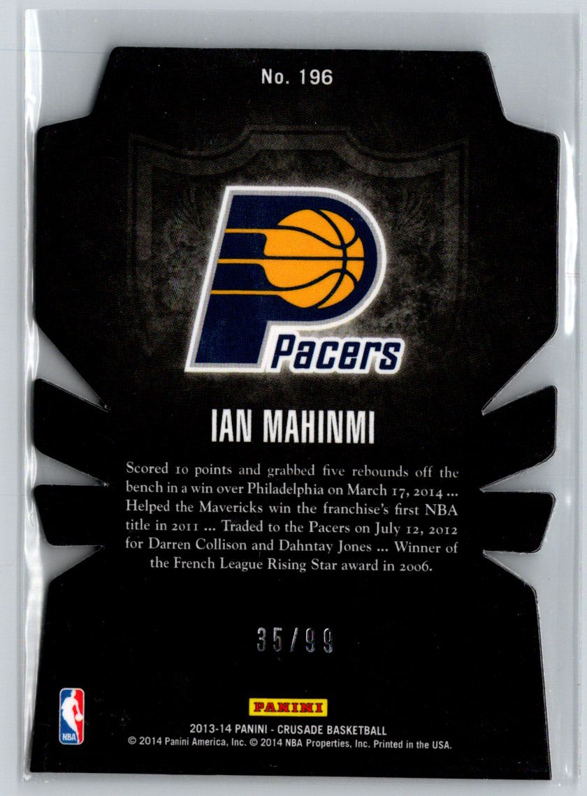 2013-14 Panini Crusade #196 Ian Mahinmi Crusade Orange Die Cut #/99 i73