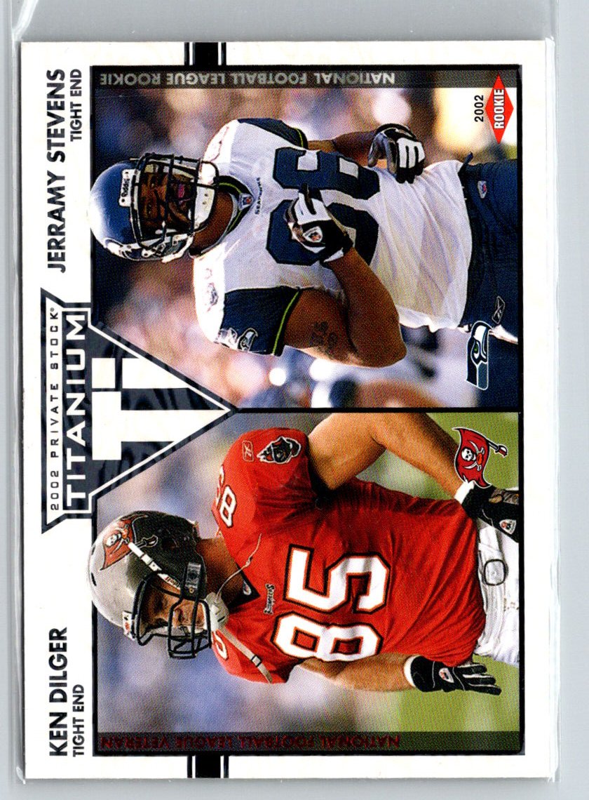 2002 Pacific Stock Titanium #169 Ken Dilger / Jerramy Stevens Red #/275 i62