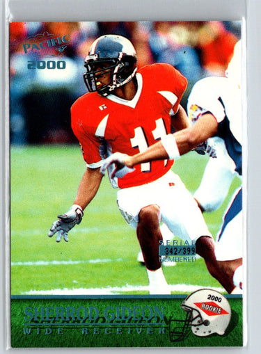 2000 Pacific #417 Sherrod Gideon Platinum Blue Draft Picks #/399 i58