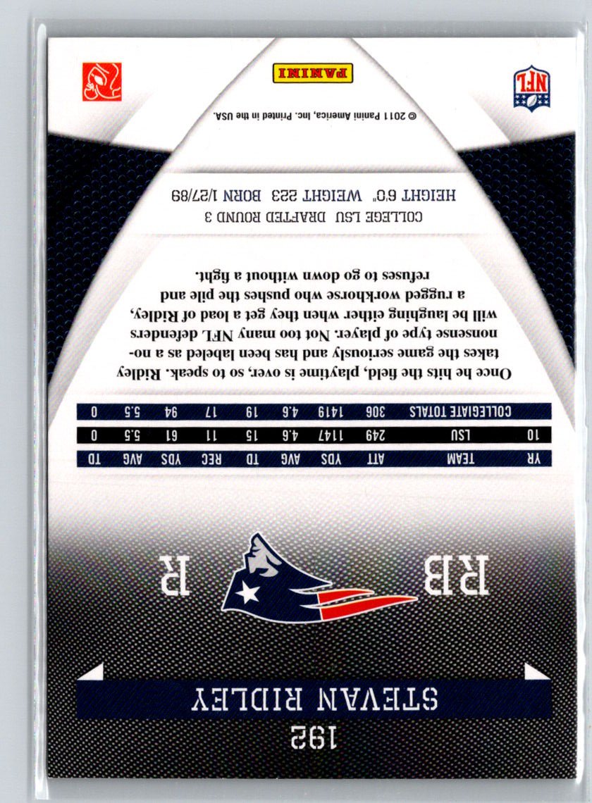 2011 Donruss Elite #192 Stevan Ridley #/999 i59