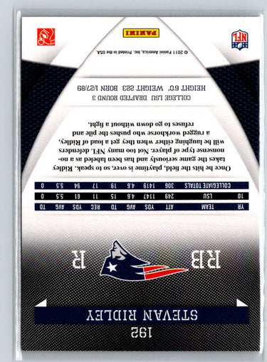 2011 Donruss Elite #192 Stevan Ridley #/999 i59