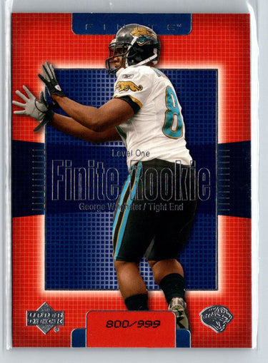 2003 Upper Deck Finite #212 George Wrighster #/999 i62