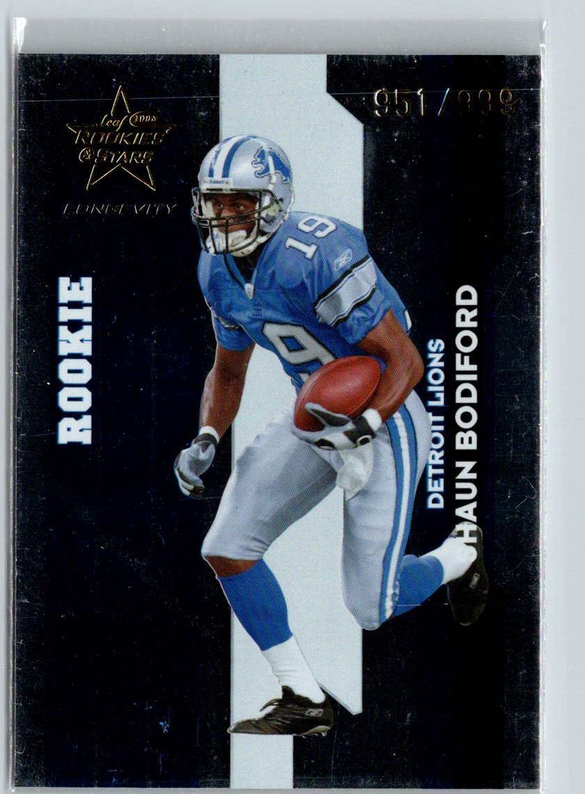 2006 Leaf Rookies & Stars #194 Shaun Bodiford #/999 i66