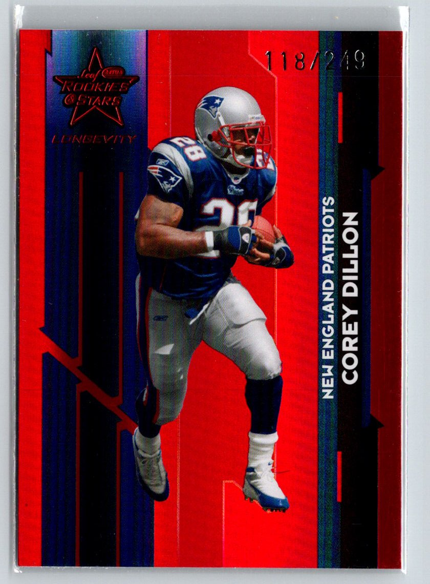 2006 Leaf Rookies & Stars Longevity #64 Corey Dillon Ruby #/249 i61