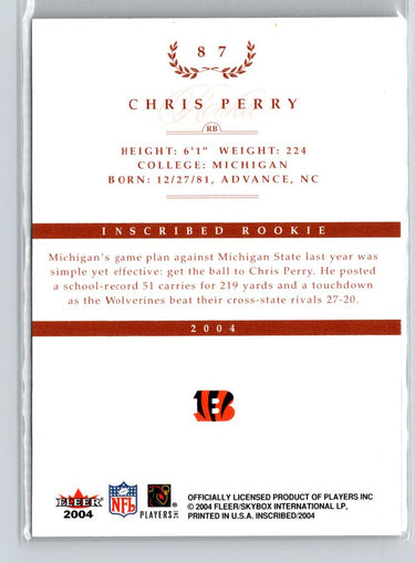 2004 Fleer Inscribed #87 Chris Perry #/750 i65