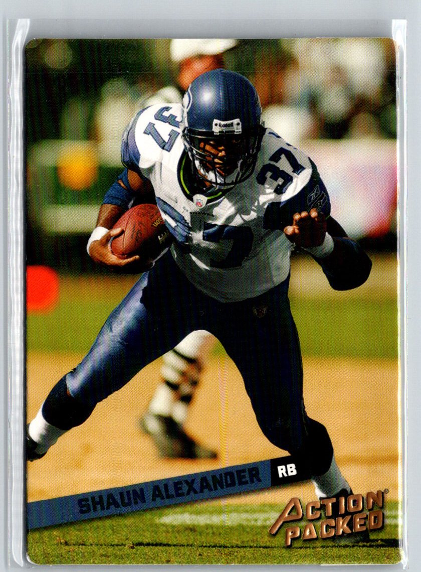 2002 Leaf Rookies & Stars #14 Shaun Alexander Action Packed Bronze #/1850 i57