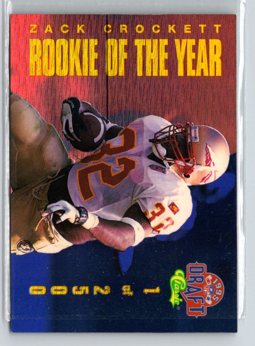 1995 Classic NFL Rookies #ROY16 Zack Crockett Rookie of the Year Redemption i58