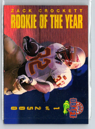 1995 Classic NFL Rookies #ROY16 Zack Crockett Rookie of the Year Redemption i58