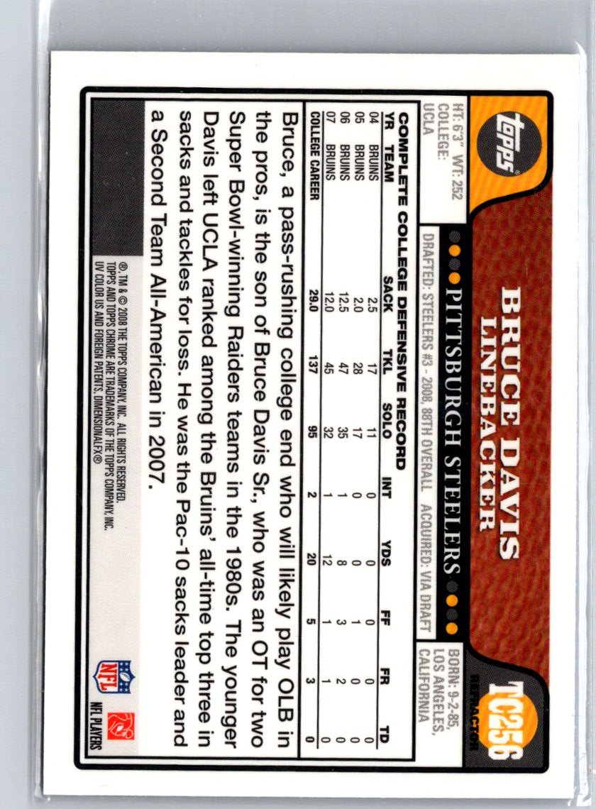 2008 Topps Chrome #TC256 Bruce Davis Blue Refractors i70