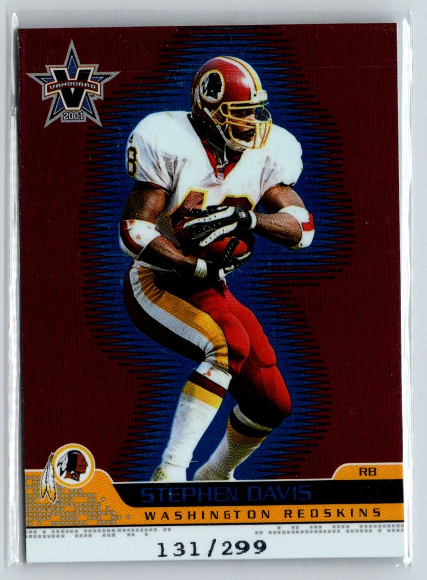 2001 Pacific Vanguard #98 Stephen Davis Blue #/299 i57
