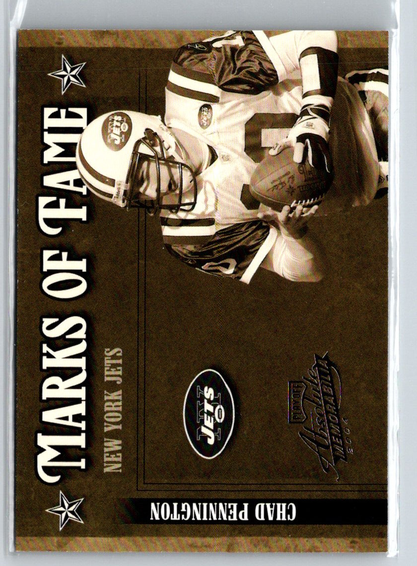2004 Absolute Memorabilia #MOF-5 Chad Pennington Marks of Fame #/1000 i63