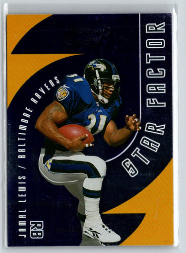 2001 Quantum Leaf #SF-9 Jamal Lewis Star Factor #/2000 i59