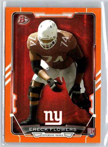 2015 Bowman #21 Ereck Flowers Rookies Orange #/299 i65