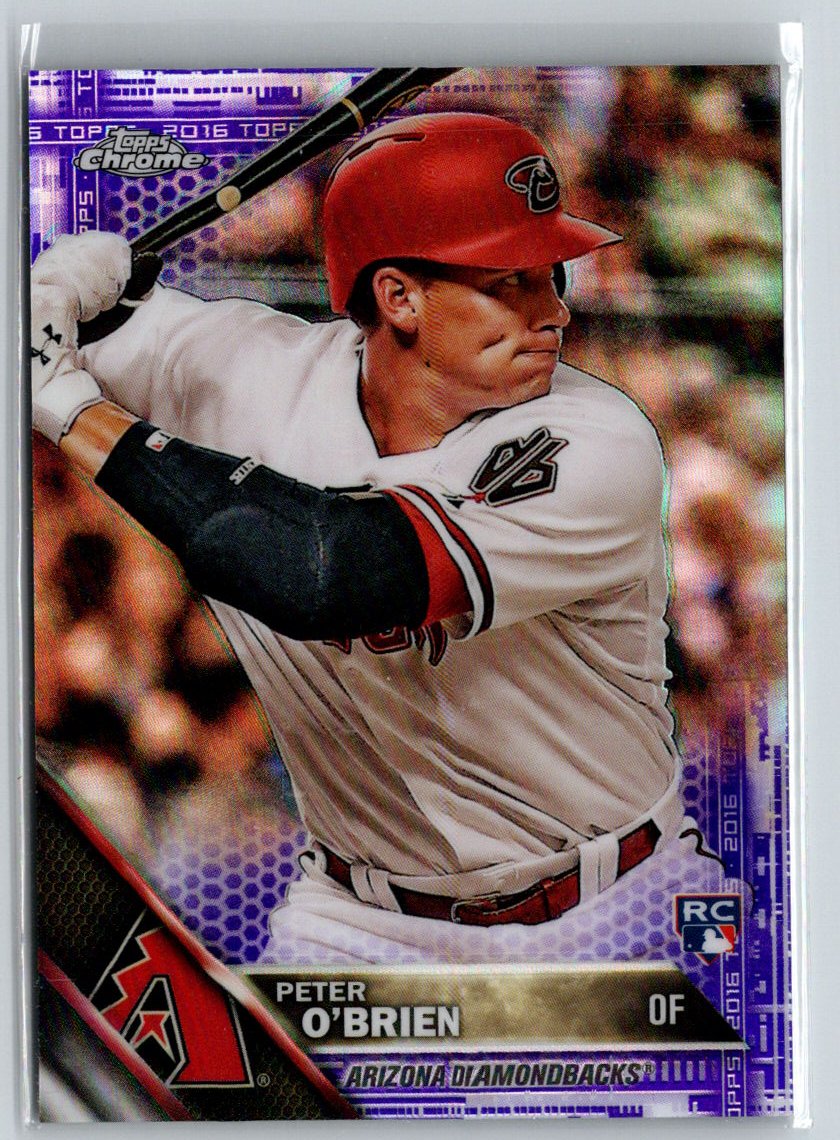 2016 Topps Chrome #199 Peter O'Brien Purple Refractor #/275 i71