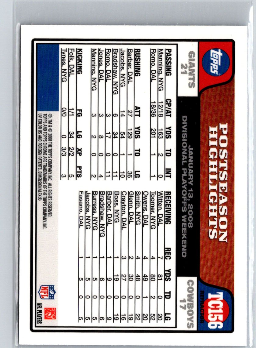 2008 Topps Chrome #TC156 R.W. McQuarters Blue Refractors i70