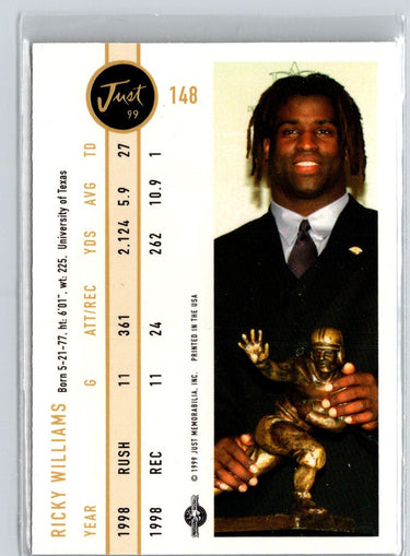 1999 Just #148 Ricky Williams i68