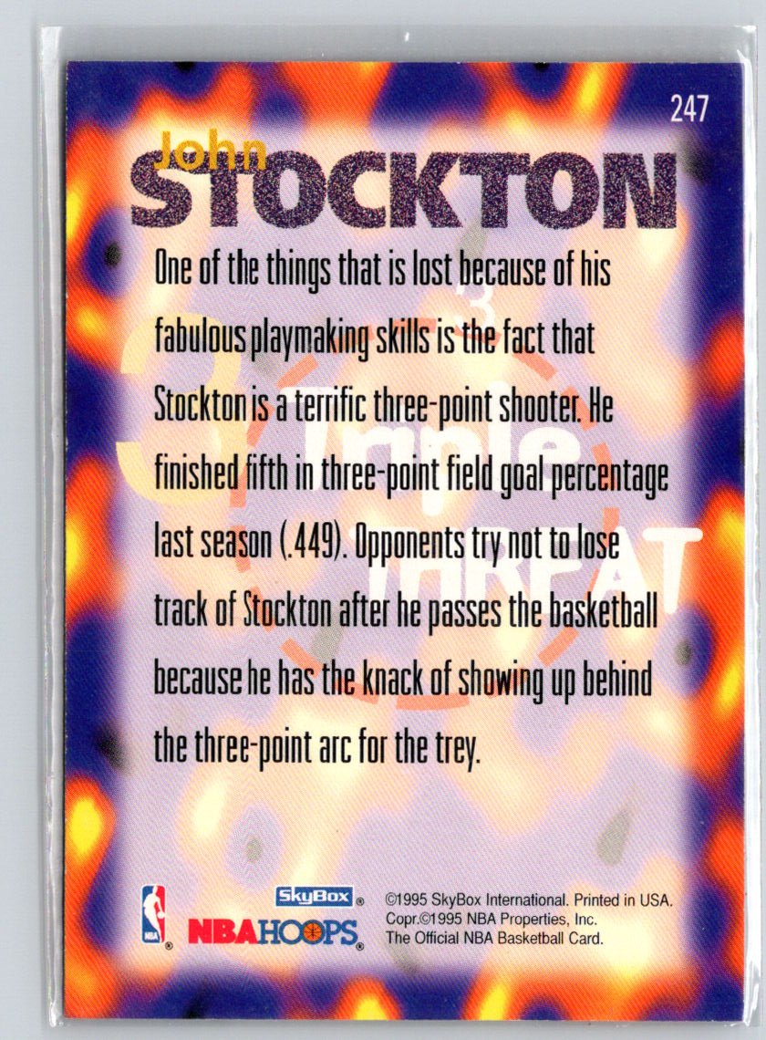 1995-96 Hoops #247 John Stockton i73