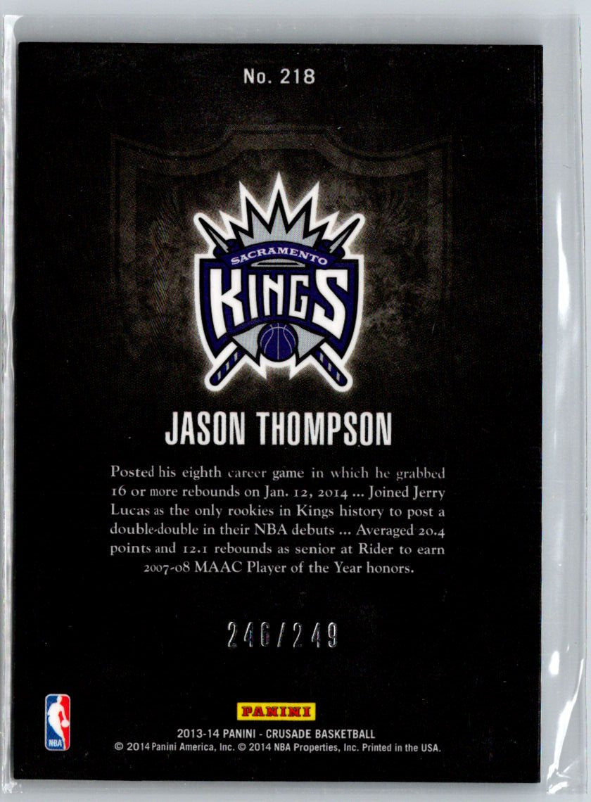 2013-14 Panini Crusade #218 Jason Thompson Crusade Teal #/249 i72