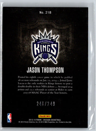 2013-14 Panini Crusade #218 Jason Thompson Crusade Teal #/249 i72