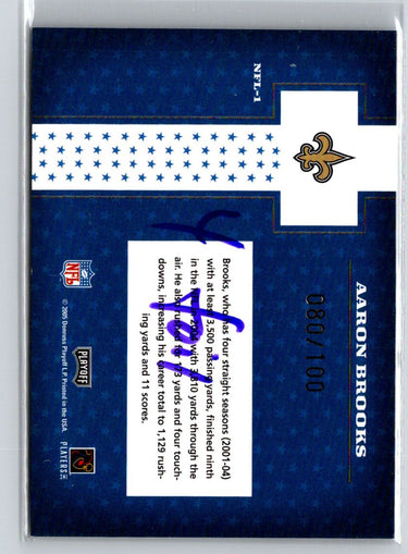 2005 Playoff Prestige #NFL-1 Aaron Brooks Stars of the NFL Foil #/100 i63