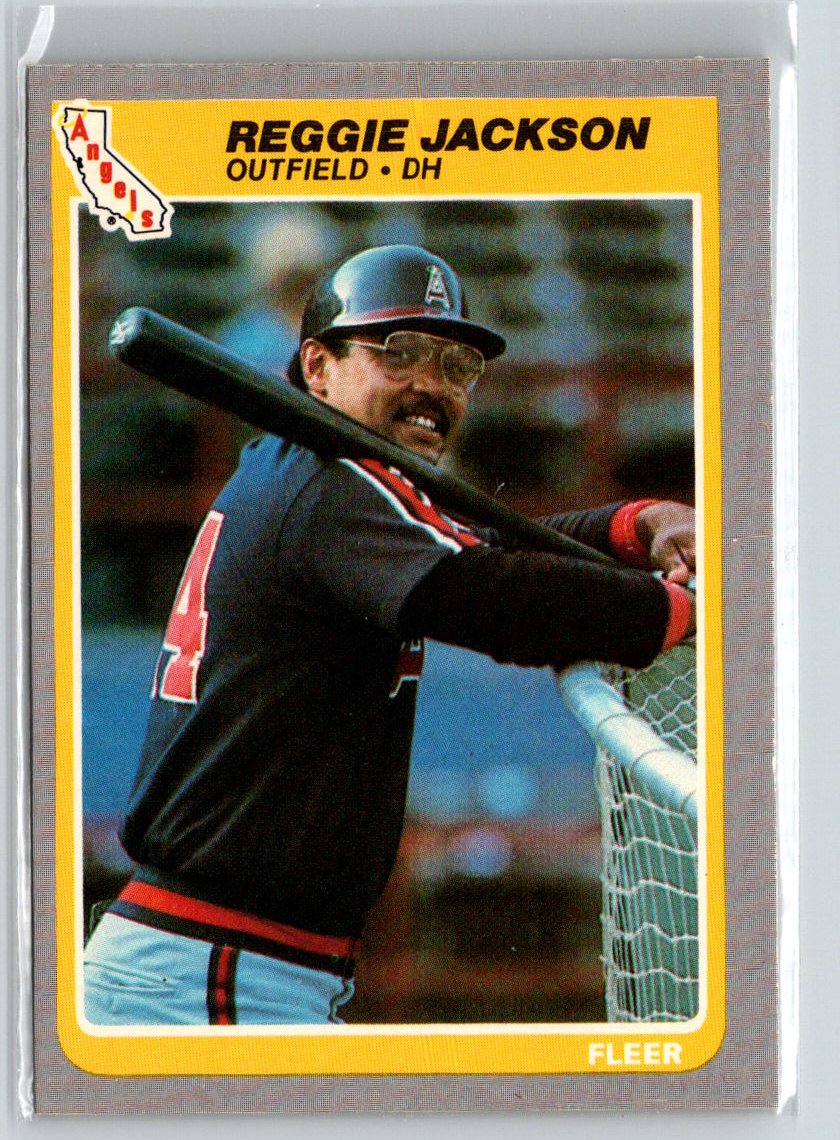 1985 Fleer #303 Reggie Jackson i71